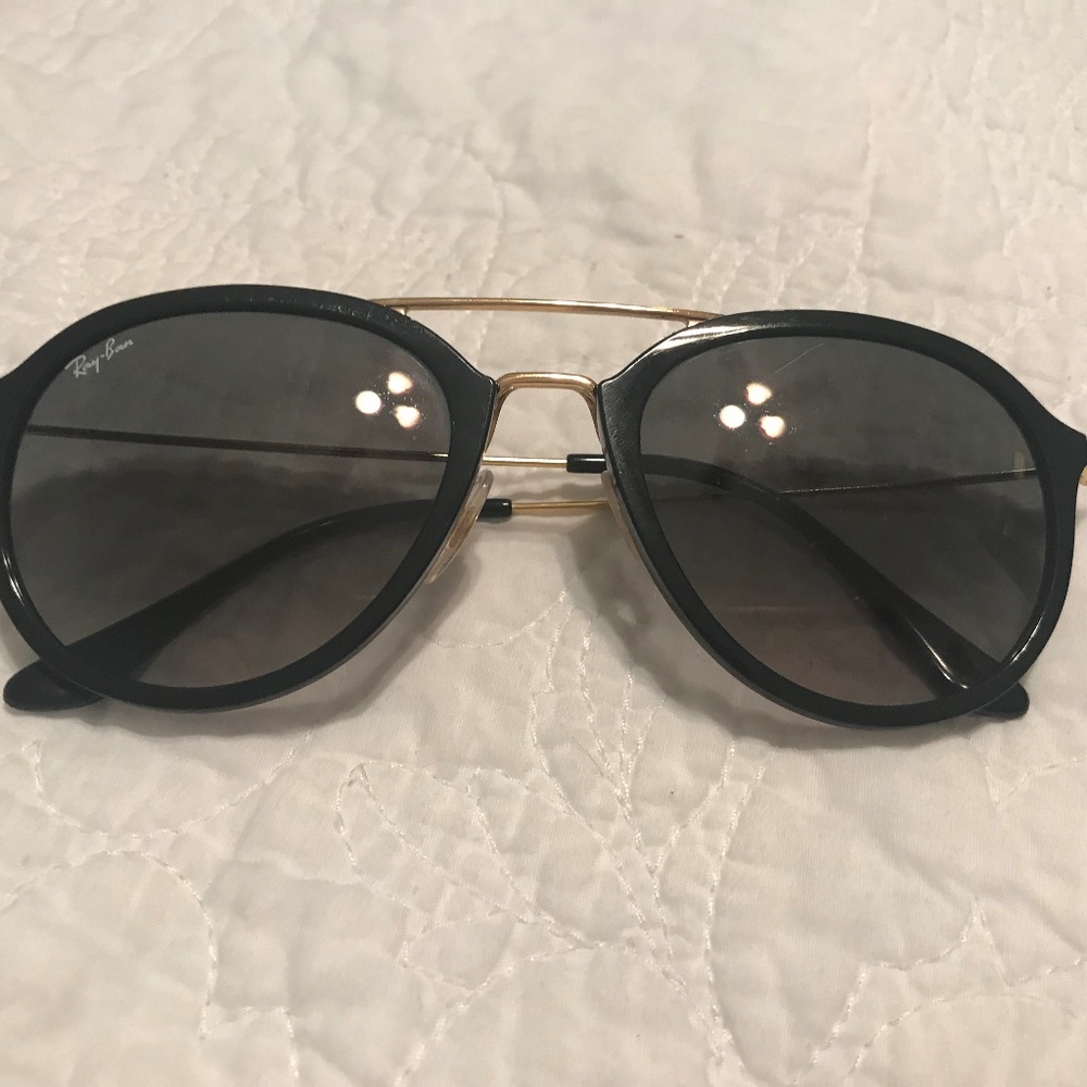 Black and Gold Rayban Sunglasses